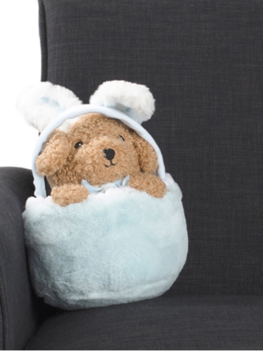 Plush Bunny in Cozy Pouch 🐰 Soft Stuffed Animal Easter Gift